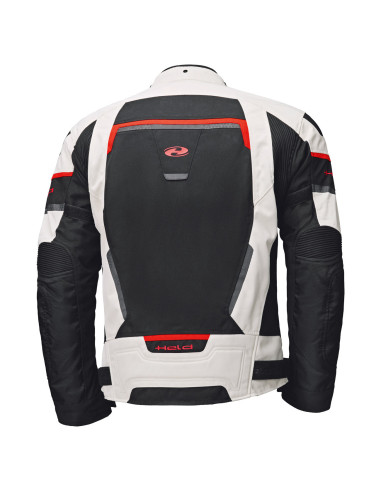 HELD MANZANO TOP GREY/RED TEKSTILINĖ MOTO STRIUKĖ