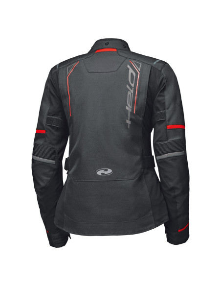 HELD SAVONA ST BLACK/RED MOTERIŠKA TEKSTILINĖ MOTO STRIUKĖ