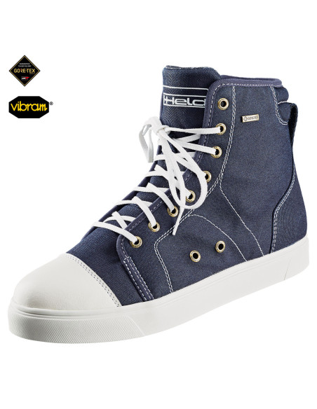 HELD COLLEGE RIDER BLUE GORE-TEX® WOMEN'S MOTO BOOTS 