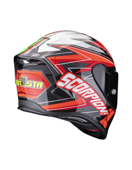SCORPION EXO-R1 EVO AIR ALVARO REPLICA RED SPORTINIS/UŽDARAS MOTO ŠALMAS
