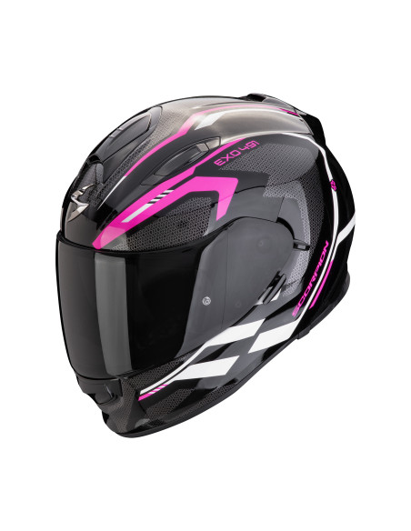 SCORPION EXO-491 KRIPTA BLACK/PINK/WHITE SPORTINIS/UŽDARAS MOTO ŠALMAS
