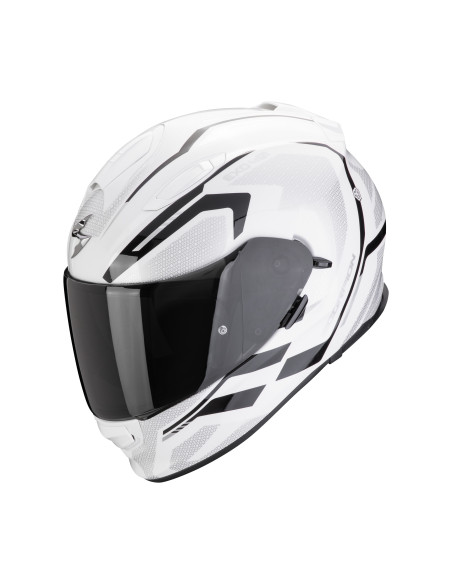 SCORPION EXO-491 KRIPTA WHITE/BLACK SPORTS/ENCLOSED MOTORCYCLE HELMET
