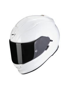 SCORPION EXO-491 WHITE SPORTINIS/UŽDARAS MOTO ŠALMAS