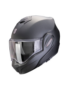 SCORPION EXO-TECH EVO PRO MATT BLACK FLIP-UP MOTO HELMET