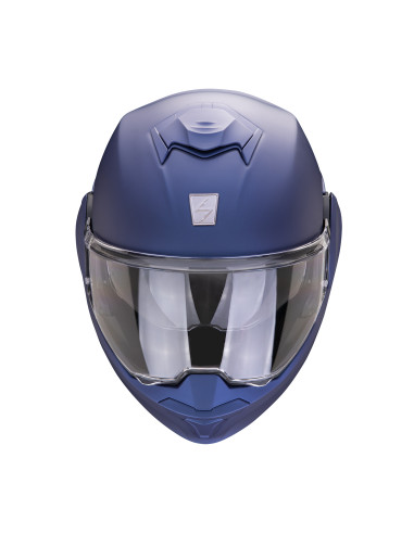 SCORPION EXO-TECH EVO PRO MATT BLUE FLIP-UP MOTO ŠALMAS