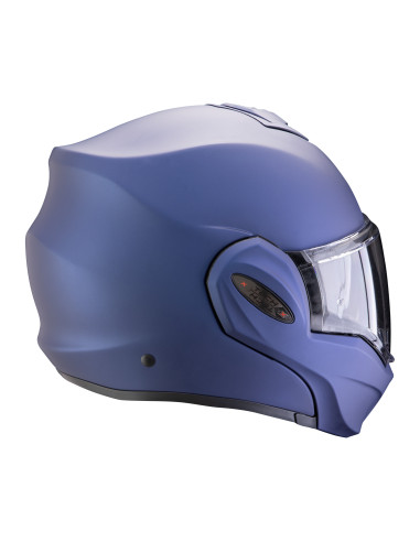 SCORPION EXO-TECH EVO PRO MATT BLUE FLIP-UP MOTO ŠALMAS