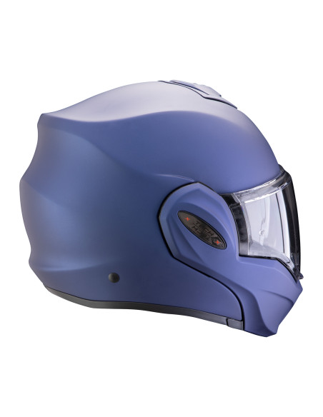 SCORPION EXO-TECH EVO PRO MATT BLUE FLIP-UP MOTO ŠALMAS