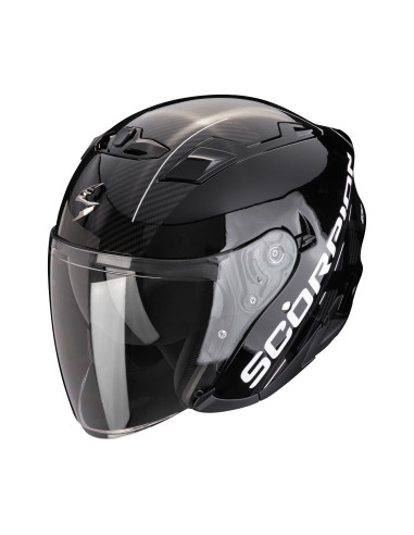 SCORPION EXO-230 QR BLACK/SILVER ATVIRAS MOTO ŠALMAS