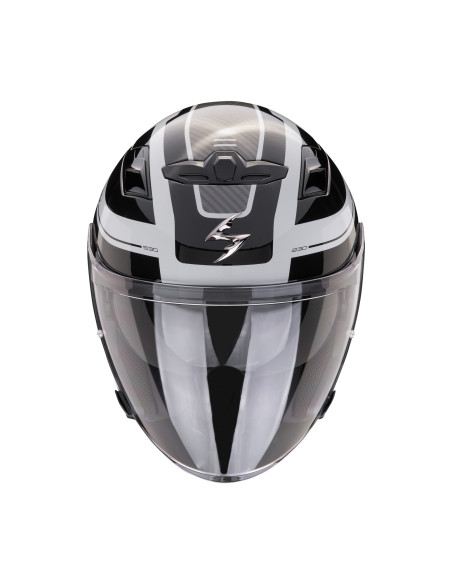 SCORPION EXO-230 PUL GREY/BLACK ATVIRAS MOTO ŠALMAS
