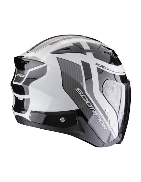 SCORPION EXO-230 PUL GREY/BLACK ATVIRAS MOTO ŠALMAS
