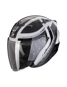 SCORPION EXO-230 PUL GREY/BLACK ATVIRAS MOTO ŠALMAS