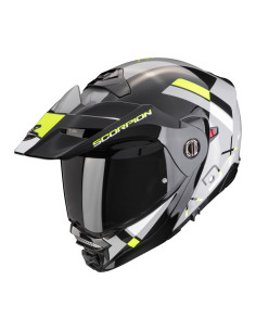 SCORPION ADX-2 GALANE GREY/BLACK/NEON YELLOW ADVENTURE MOTO ŠALMAS