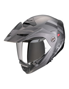 SCORPION ADX-2 GALANE MATT BLACK/SILVER ADVENTURE MOTO ŠALMAS