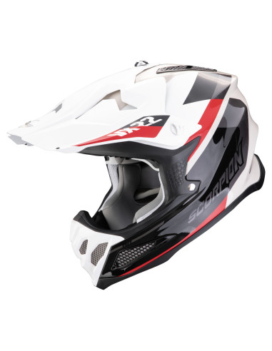 SCORPION VX-22 AIR BETA BLACK/RED/WHITE KROSINIS MOTO ŠALMAS