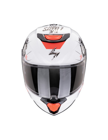 SCORPION EXO AIR BOUM WHITE/BLACK VAIKIŠKAS SPORTINIS/UŽDARAS MOTO ŠALMAS