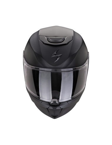 SCORPION EXO AIR MATT BLACK VAIKIŠKAS SPORTINIS/UŽDARAS MOTO ŠALMAS