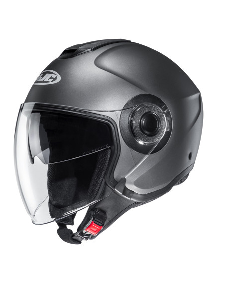 HJC I40N SEMI FLAT TITANIUM OPEN MOTORCYCLE HELMET