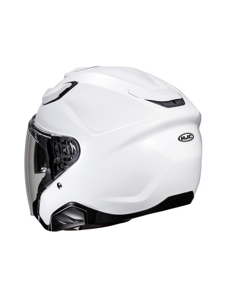 HJC F31 PEARL WHITE ATVIRAS MOTO ŠALMAS