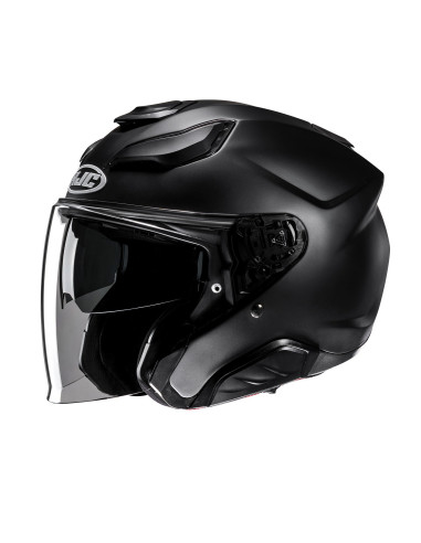 HJC F31 SEMI FLAT BLACK OPEN MOTORCYCLE HELMET