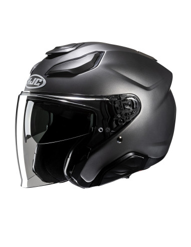 HJC F31 SEMI FLAT TITANIUM OPEN MOTORCYCLE HELMET