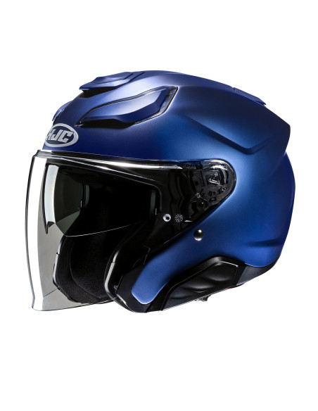 HJC F31 SEMI FLAT METALLIC BLUE OPEN MOTORCYCLE HELMET