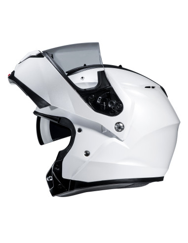 HJC C91N PEARL WHITE FLIP-UP MOTORCYCLE HELMET