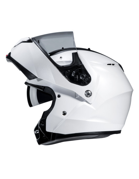 HJC C91N PEARL WHITE FLIP-UP MOTORCYCLE HELMET