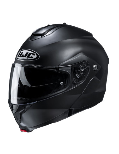 HJC C91N SEMI FLAT BLACK FLIP-UP MOTO ŠALMAS