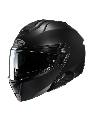 HJC i91 SEMI FLAT BLACK FLIP-UP MOTO CHALLENGE