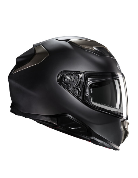 HJC F71 SEMI FLAT BLACK TITANIUM SPORTINIS/UŽDARAS MOTO ŠALMAS