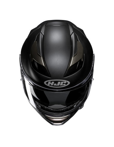 HJC F71 SEMI FLAT BLACK TITANIUM SPORTINIS/UŽDARAS MOTO ŠALMAS