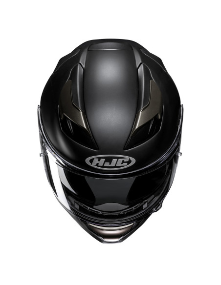 HJC F71 SEMI FLAT BLACK TITANIUM SPORTINIS/UŽDARAS MOTO ŠALMAS