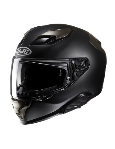 HJC F71 SEMI FLAT BLACK TITANIUM SPORTS/CLOSED MOTORCYCLE HELMET