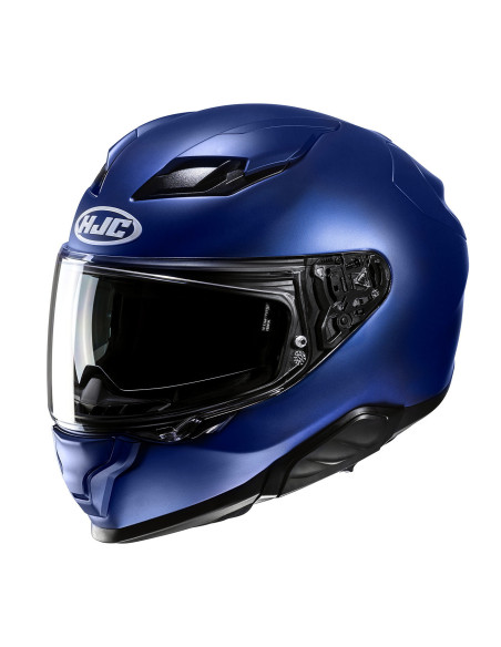 HJC F71 SEMI FLAT METALLIC BLUE SPORTS/CLOSED MOTORCYCLE HELMET