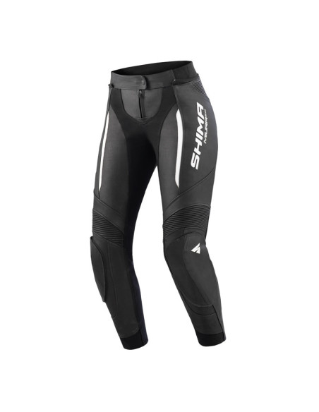 SHIMA MIURA 2.0 WHITE/BLACK ODINĖS MOTERIŠKOS MOTO KELNĖS