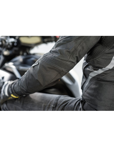 SHIMA MESH PRO BLACK SUMMER MOTO JACKET