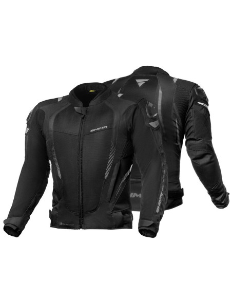 SHIMA MESH PRO BLACK SUMMER MOTO JACKET