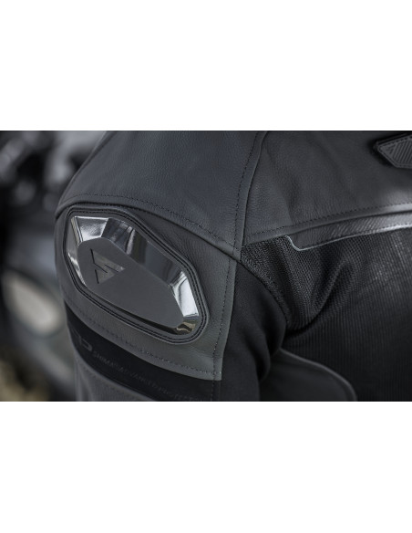 SHIMA PISTON BLACK MOTO JACKET