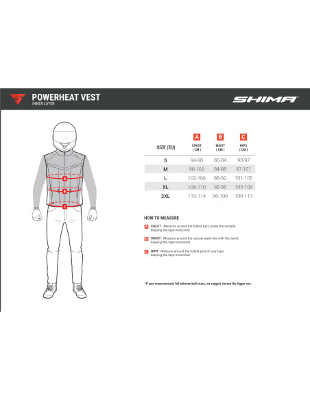SHIMA ЖИЛЕТ POWERHEAT