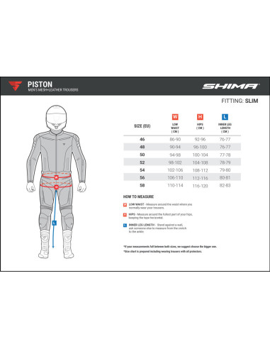 SHIMA PISTON LEATHER MOTO TROUSERS