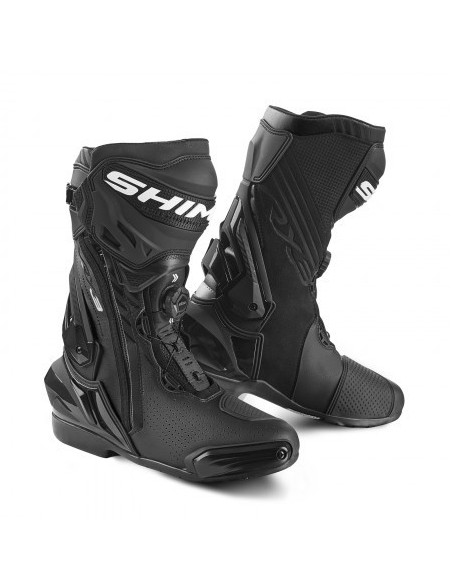 SHIMA VRX-3 BLACK MOTO SHOES