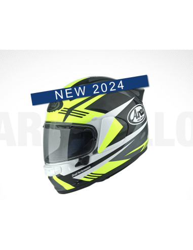 ARAI QUANTIC MARK YELLOW SPORTINIS/UŽDARAS MOTO ŠALMAS