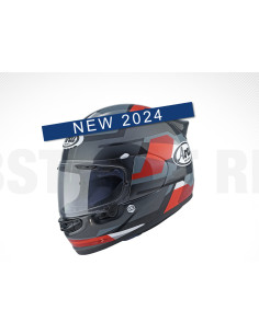 ARAI QUANTIC ABSTRACT RED SPORTINIS/UŽDARAS MOTO ŠALMAS