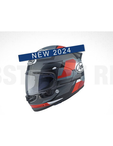 ARAI QUANTIC ABSTRACT RED SPORTINIS/UŽDARAS MOTO ŠALMAS