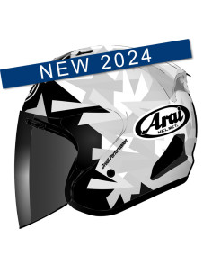 ARAI SZ-R EVO MIMESIS WHITE ATVIRAS MOTO ŠALMAS