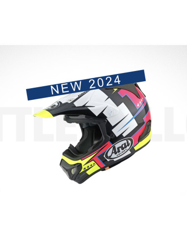 ARAI MX-V EVO BATTLE YELLOW KROSINIS MOTO ŠALMAS