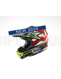 ARAI MX-V EVO STARS & STRIPES FLUOR YELLOW KROSINIS MOTO ŠALMAS