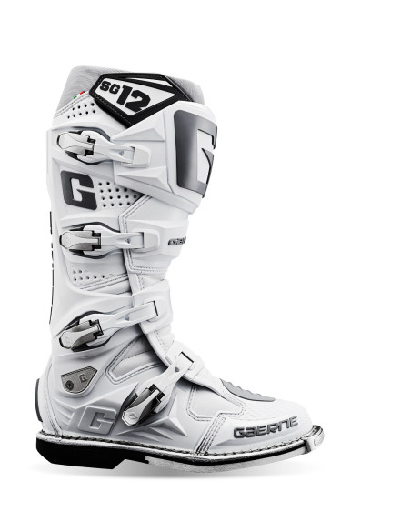 GAERNE SG-12 WHITE CROSS/ENDURO MOTO BOOTS