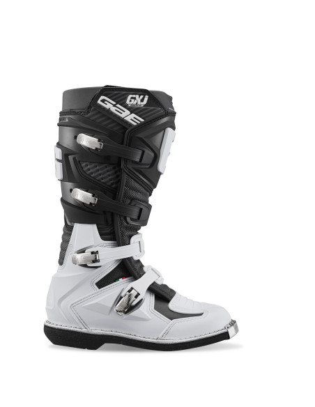 GAERNE GXJ BLACK/WHITE CROSS/ENDURO MOTO BOOTS