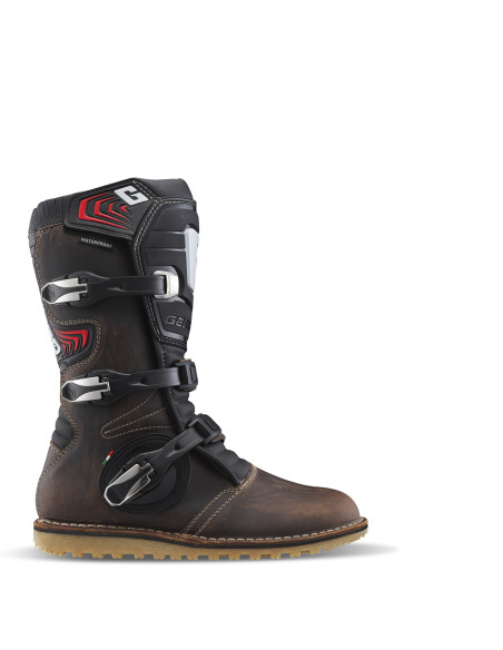 GAERNE BALANCE OILED BROWN MOTO SHOES